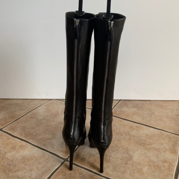 Prada Leather Knee High Platform Boots - Picture 9 of 16